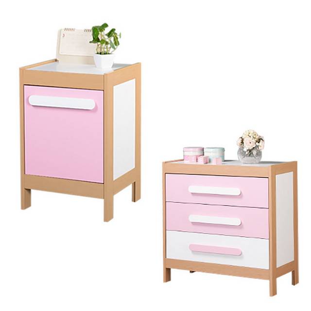 粉色床头柜素材
