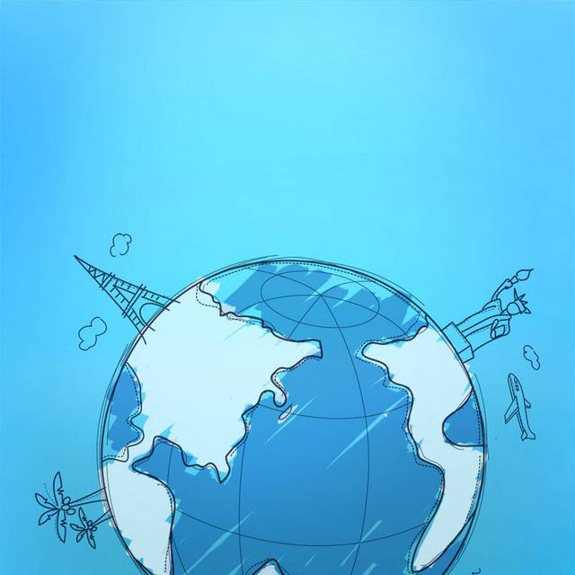 地球卡通元素