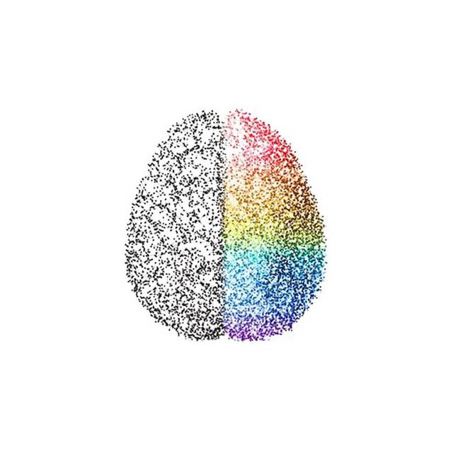 彩色脑子图案