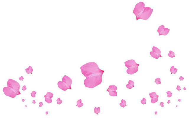 粉色花瓣png素材