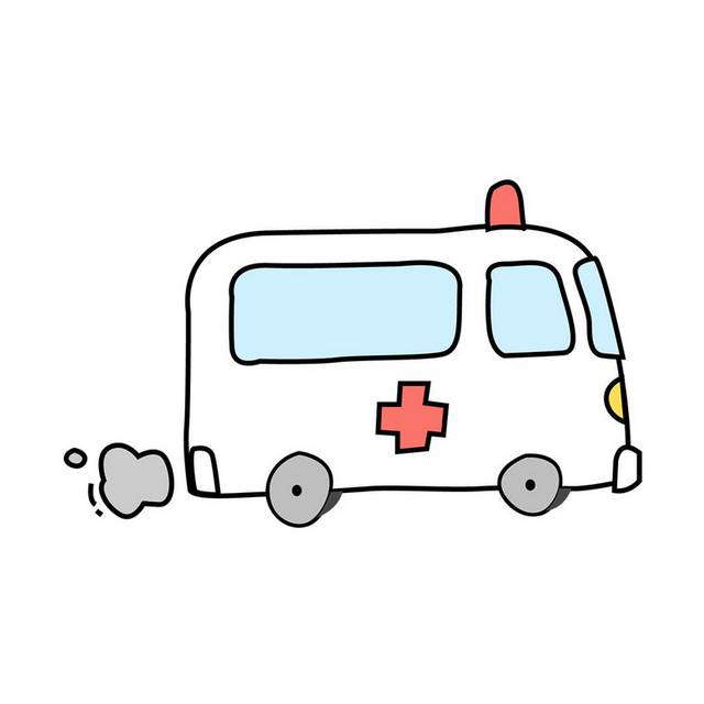 卡通可爱救护车