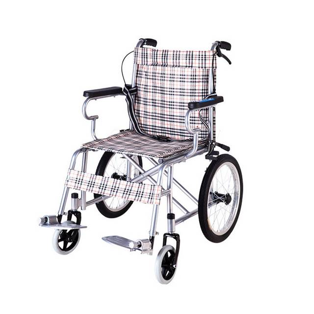 格子布轮椅素材