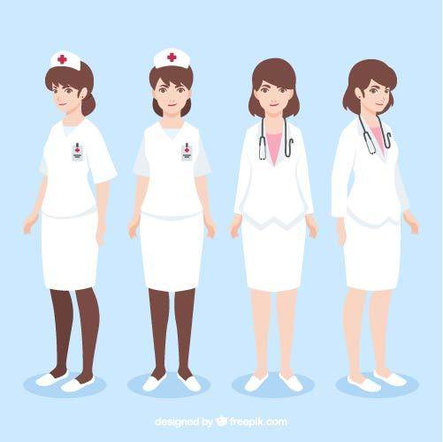 女性职业装医生护士
