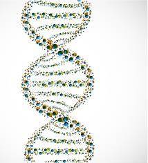 绿色散点DNA结构