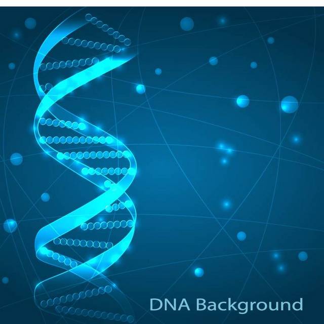 蓝色DNA结构图