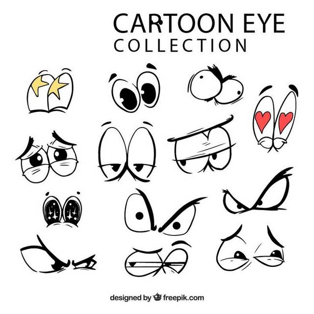 多种卡通眼睛素材合集