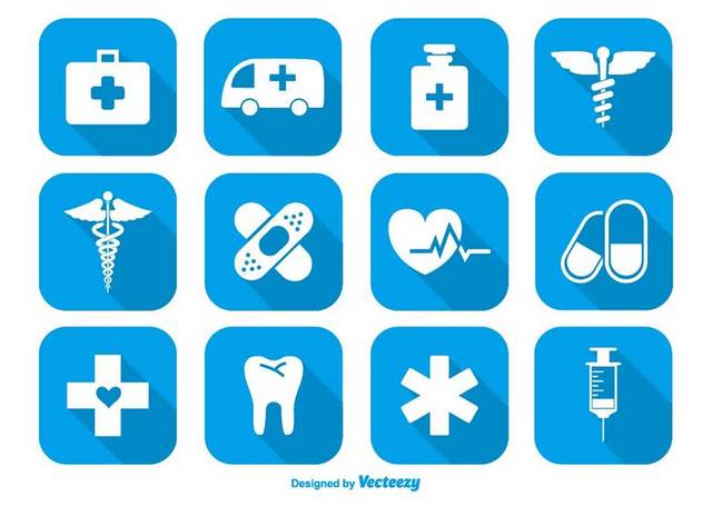 蓝白医疗图标