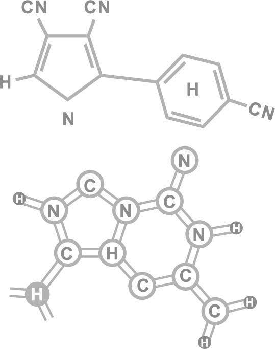 分子结构示意图