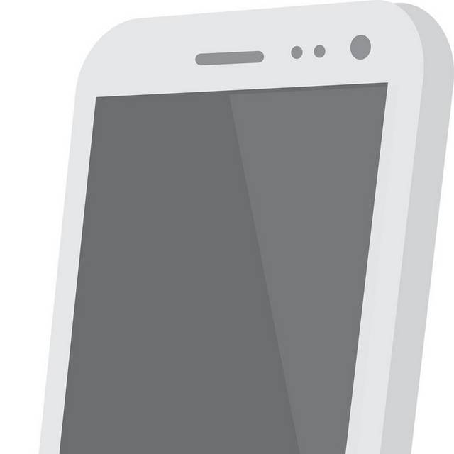 白色手机设计元素