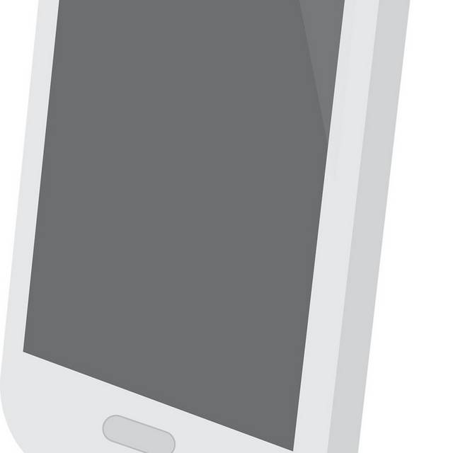 白色手机设计元素