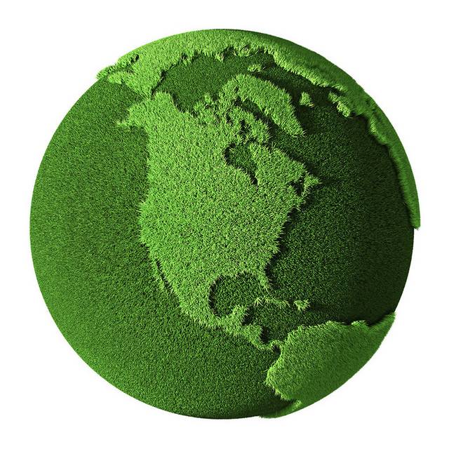 绿色地球设计元素