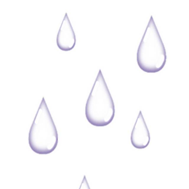 紫色透明水滴素材