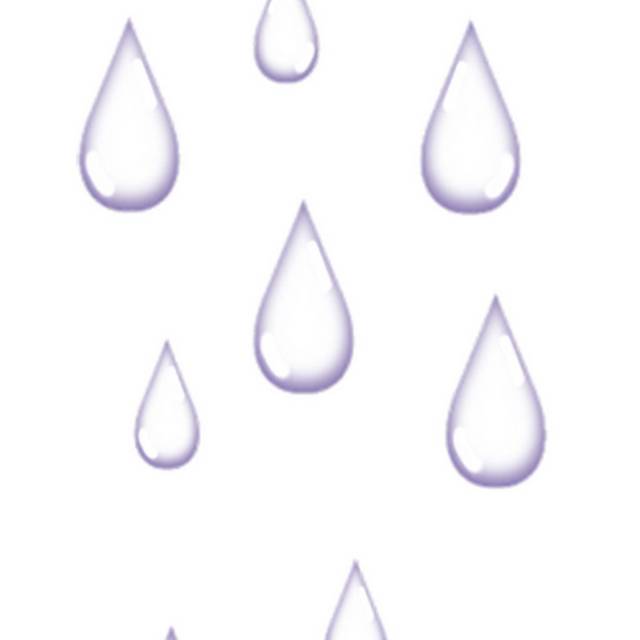 紫色透明水滴素材
