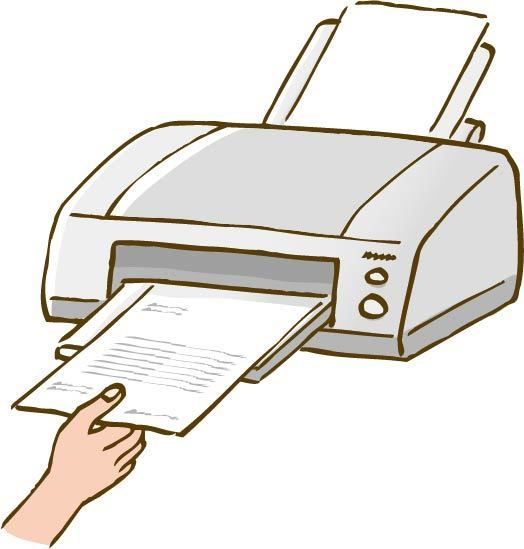 手绘打印机和文件