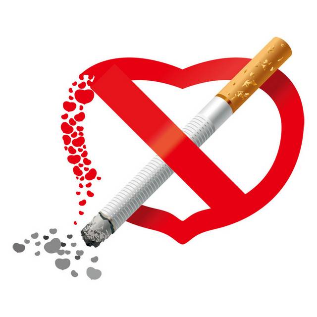 爱心禁烟标志