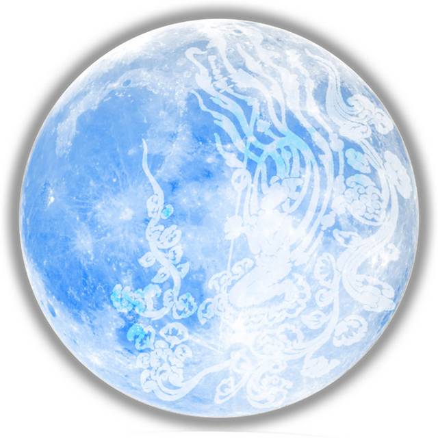蓝色梦幻月亮