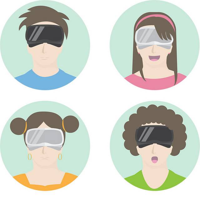 卡通VR眼镜素材