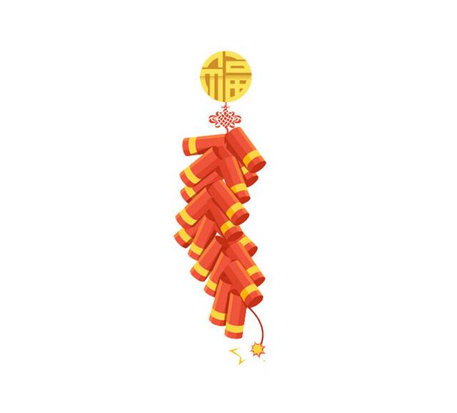 一串爆竹素材