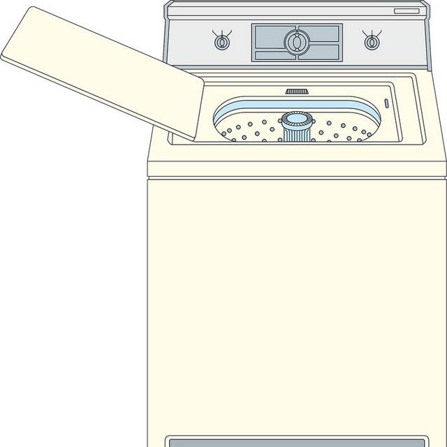洗衣机插画素材