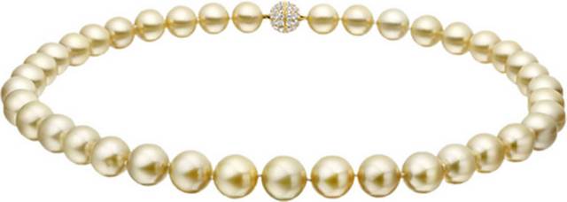 金色珍珠项链素材