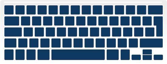 蓝色键盘设计素材