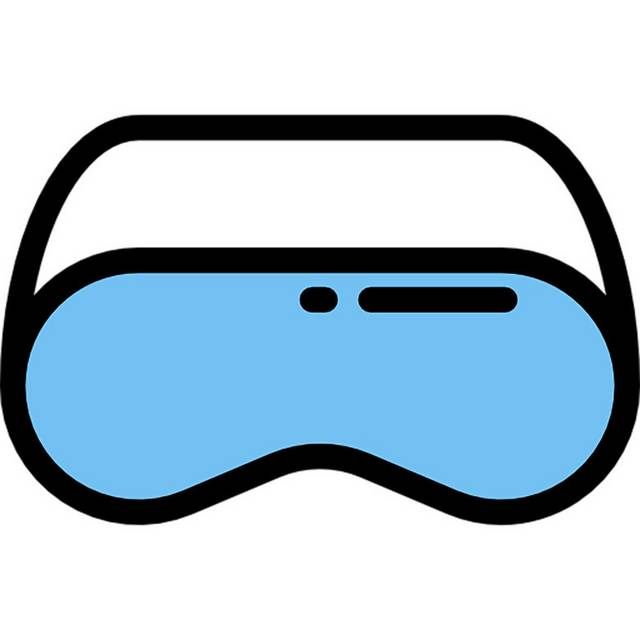 扁平手绘VR眼镜
