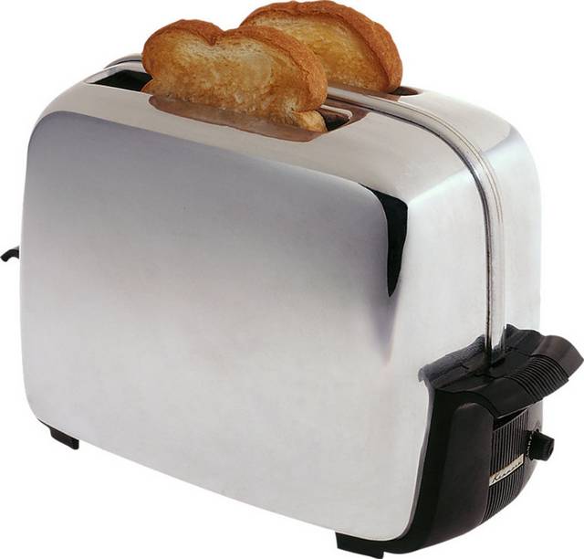 一台白色面包机