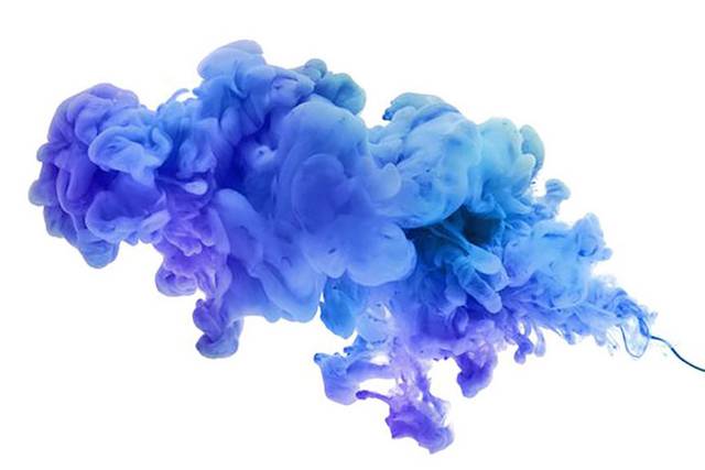 蓝紫色烟雾