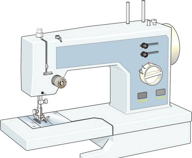 手绘缝纫机