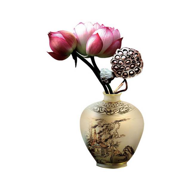 精美图案装饰花瓶