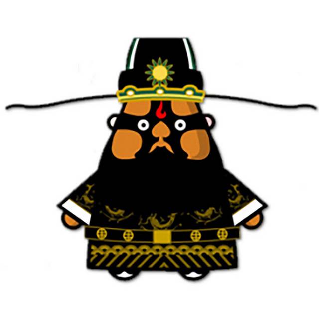 精致黑衣服京剧人物