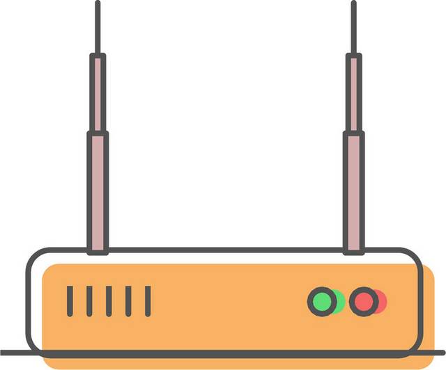 手绘路由器素材