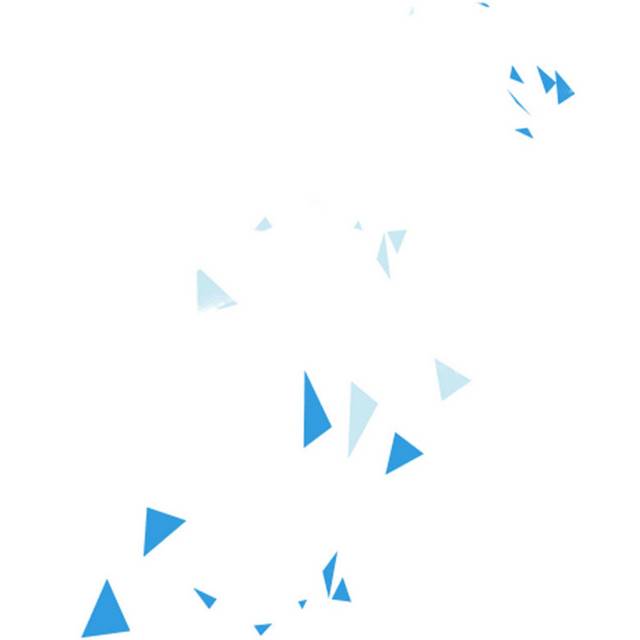漂浮几何图案蓝色三角形