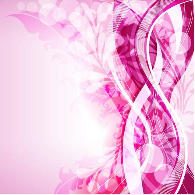 粉色抽象线条元素