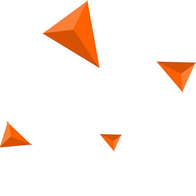 三角形漂浮素材