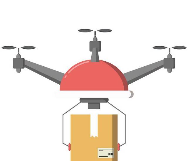 偏平化无人机设计元素