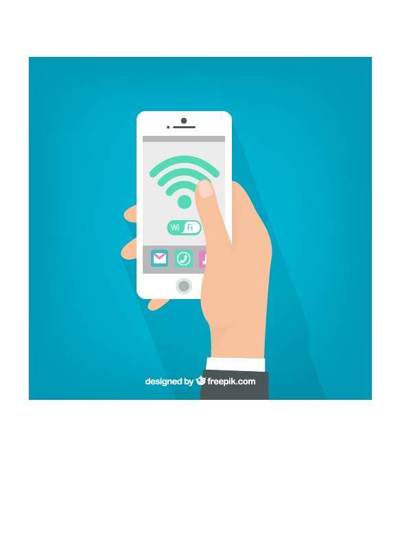 手机WiFi矢量素材