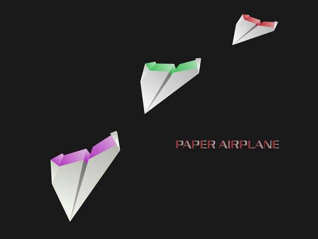 排队的纸飞机