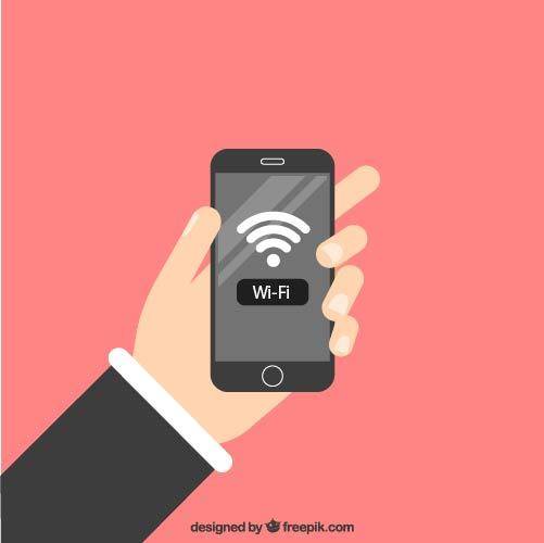 红底wifi信号图片