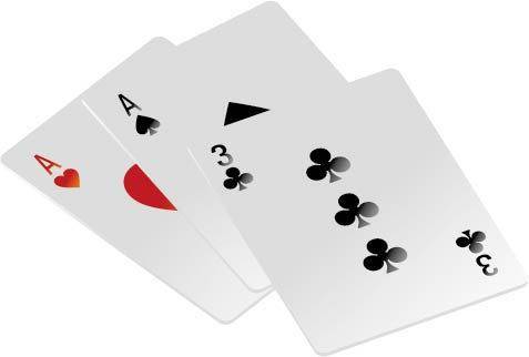 白色扑克牌