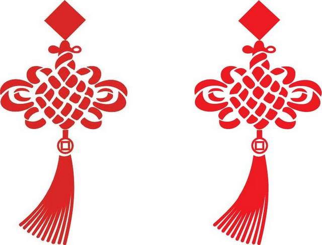 红色中国结素材