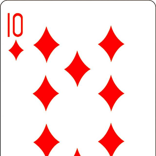 扑克牌10素材