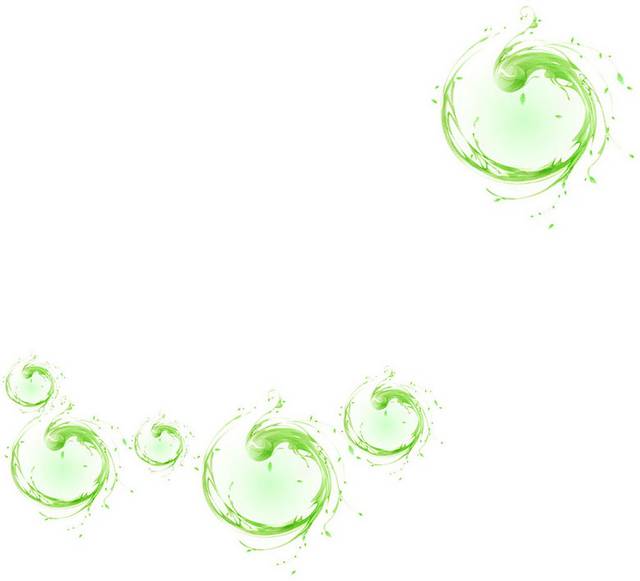 绿色气泡设计素材