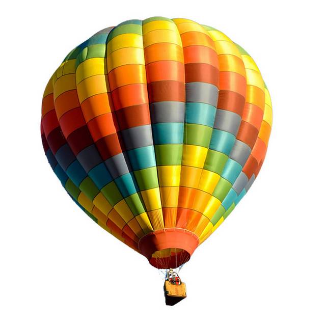 彩色精美热气球元素