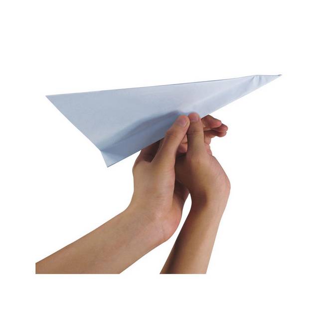 纸飞机手势素材