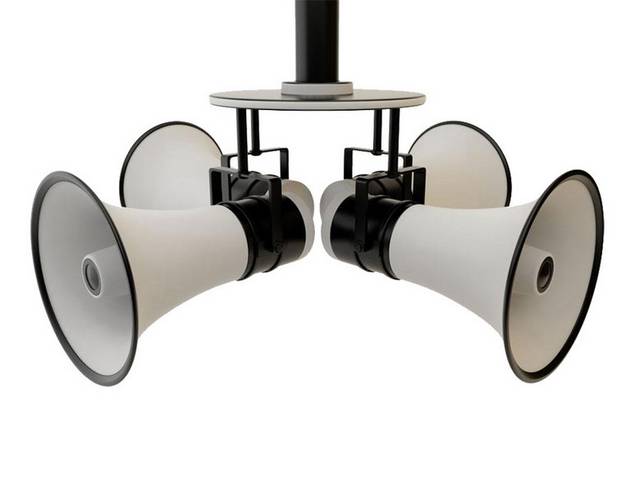 白色扩音器