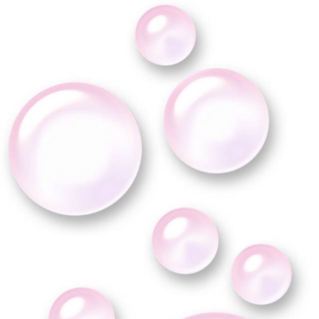 粉色气泡设计元素