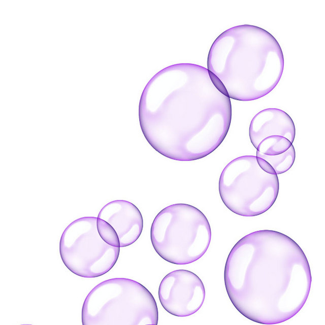 紫色泡泡素材