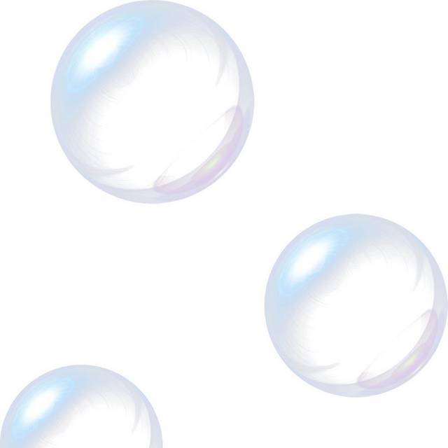 彩色透明气泡素材