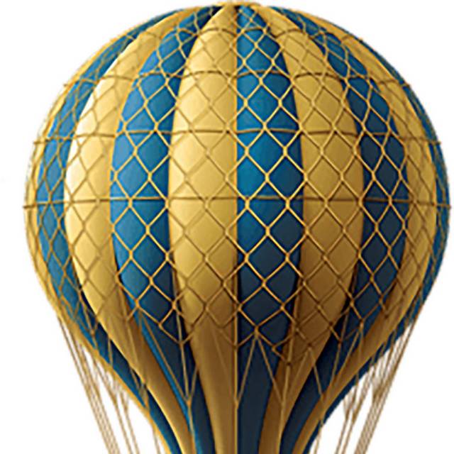 创意写实热气球素材